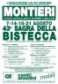 Sagra Della Bistecca, 46ima Edizione - Anno 2019 - Montieri (GR)