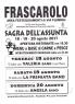 Sagra Dell'assunta A Frascarolo, Edizione 2019 Festa Paesana   - Frascarolo (PV)