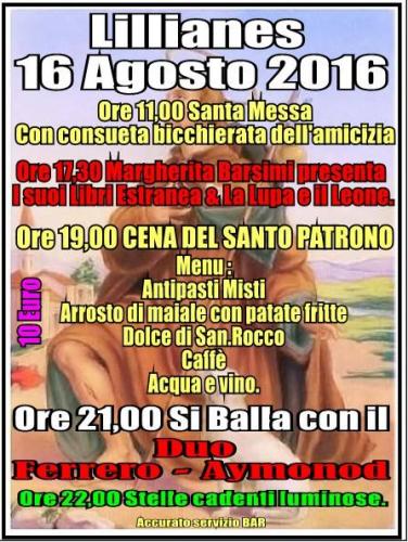Festa Patronale Di San Rocco - Lillianes