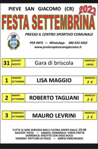 Festa Di Fine Estate Di Pieve San Giacomo - Pieve San Giacomo