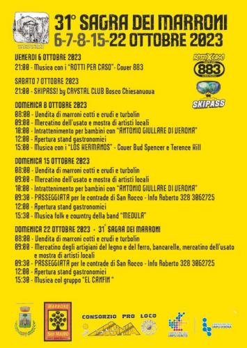 Sagra Dei Marroni Di San Rocco Di Piegara - Roverè Veronese