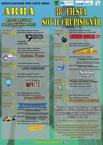Fieste Sot Il Crupisignar A Arba - Arba