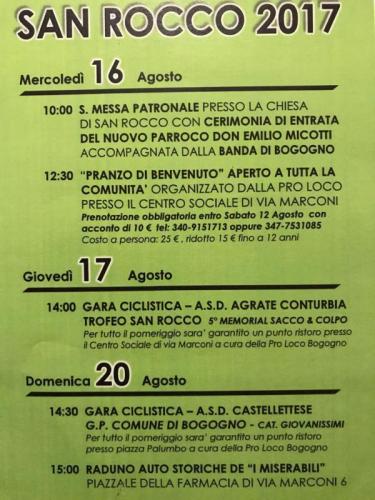 Festa Patronale Di San Rocco - Bogogno