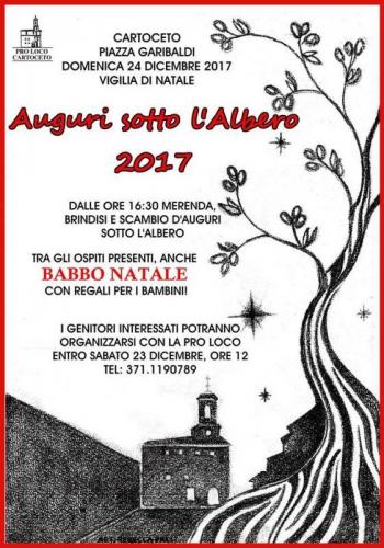 Auguri Sotto L'albero - Cartoceto
