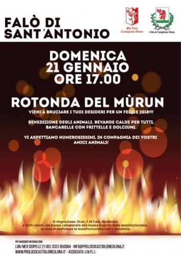 Falò Di S. Antonio Abate - Castiglione Olona