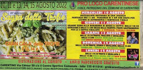 Sagra Delle Trofie A Carentino - Carentino
