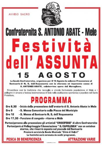 La Festività Dell'assunta - Mele