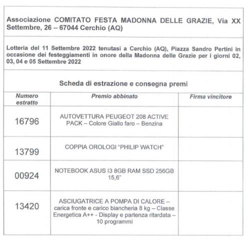 Madonna Della Misericordia, Delle Grazie E San Rocco. - Cerchio