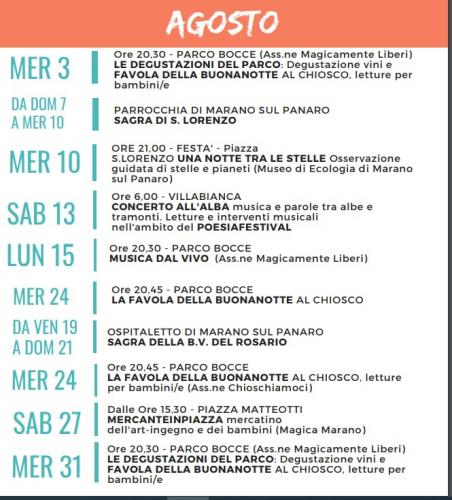 Eventi Sagre Feste E Manifestazioni A Marano Sul Panaro - Marano Sul Panaro