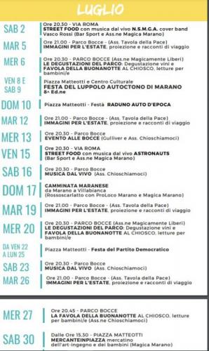 Eventi Sagre Feste E Manifestazioni A Marano Sul Panaro - Marano Sul Panaro