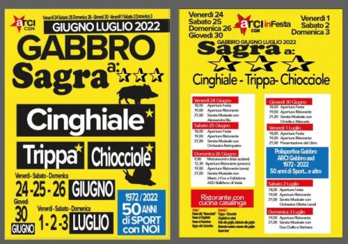 Sagra Tre Stelle Cinghiale Trippa Chiocciole A Gabbro - Rosignano Marittimo