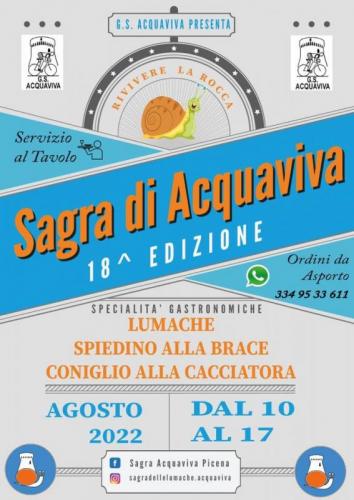 Sagra Lumache A Acquaviva Picena - Acquaviva Picena