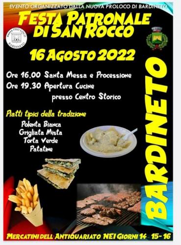 Festa Di San Rocco A Bardineto - Bardineto