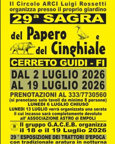 Sagra Del Papero E Del Cinghiale - Cerreto Guidi