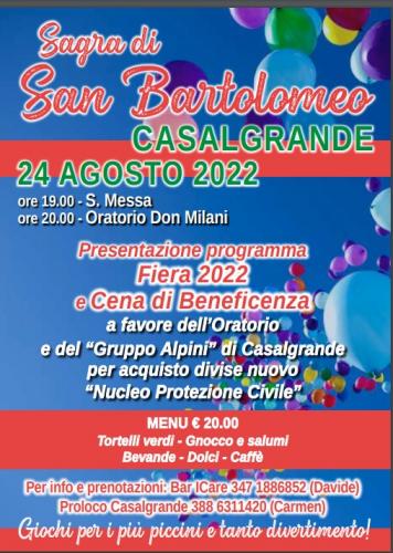 Sagra Di San Bartolomeo - Casalgrande