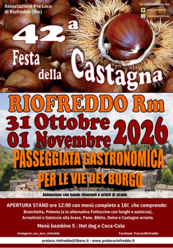 Festa Della Castagna A Riofreddo  - Riofreddo