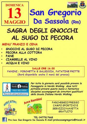 Sagra Degli Gnocchi Al Sugo Di Pecora - San Gregorio Da Sassola