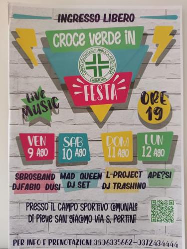 Croce Verde In Festa A Pieve San Giacomo - Pieve San Giacomo
