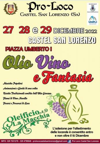 La  Festa Olio Vino E Fantasia A Castel San Lorenzo - Castel San Lorenzo