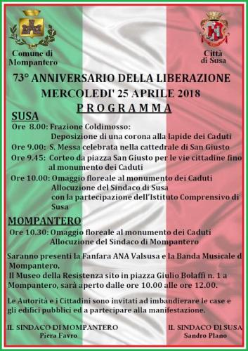 Celebrazione Dell'anniversario Della Liberazione - Susa