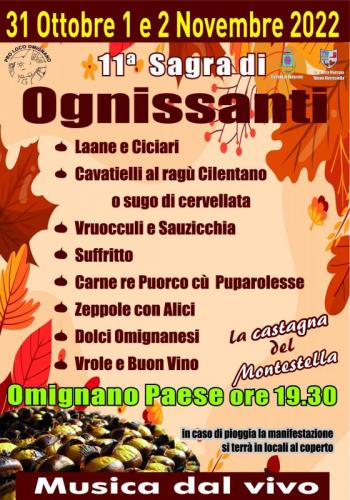 Sagra Di Ognissanti A Omignasno - Omignano