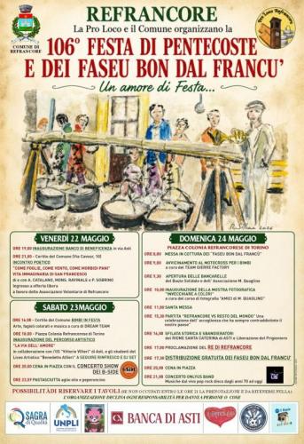 Festa Di Pentecoste E Dei Faseu Bon Dal Francu A Refrancore - Refrancore