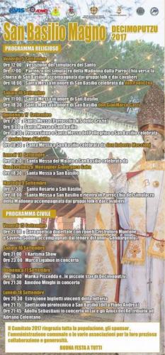 Festa Di San Basilio Magno In Decimoputzu - Decimoputzu