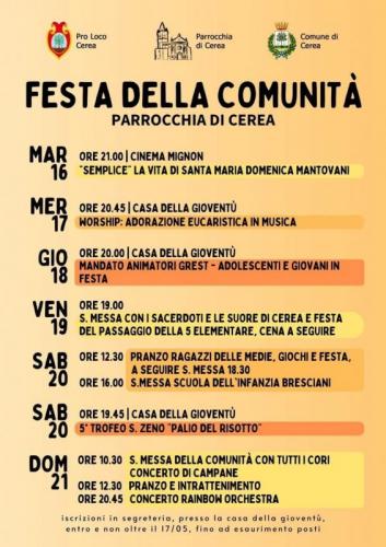 Festa Della Comunità Della Parrocchia Di Cerea - Cerea