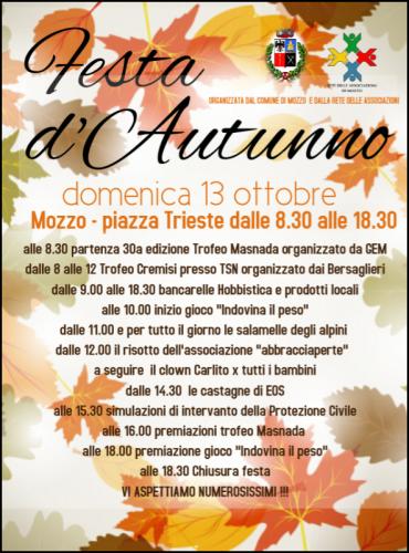 Festa D'autunno - Mozzo