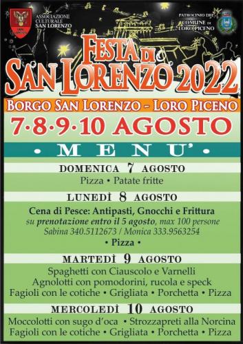 Festa Di San Lorenzo A Loro Piceno - Loro Piceno
