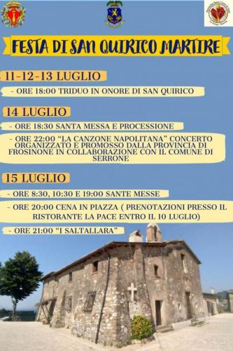 Festa San Quirico Martire A Serrone - Serrone