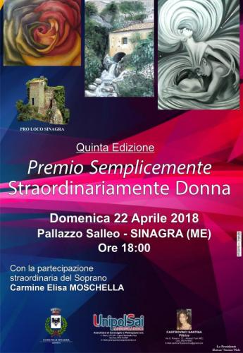 Premio Semplicemente, Straordinariamente Donna - Sinagra