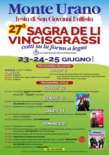 Sagra Dei Vincisgrassi A Monte Urano - Monte Urano