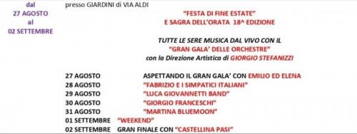 Festa Di Fine Estate E Sagra Dell'orata A Albinia - Orbetello