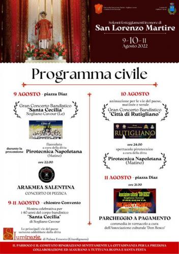 Festeggiamenti In Onore Di San Lorenzo Martire A Sogliano Cavour - Sogliano Cavour