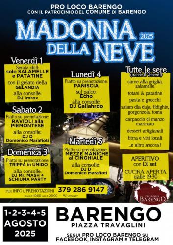 Festa Della Madonna Della Neve A Barengo - Barengo