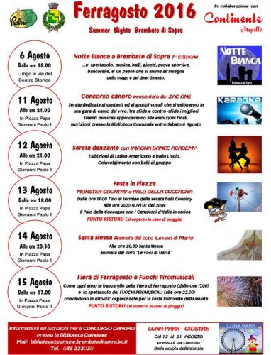Fiera Di Ferragosto!!! - Brembate Di Sopra