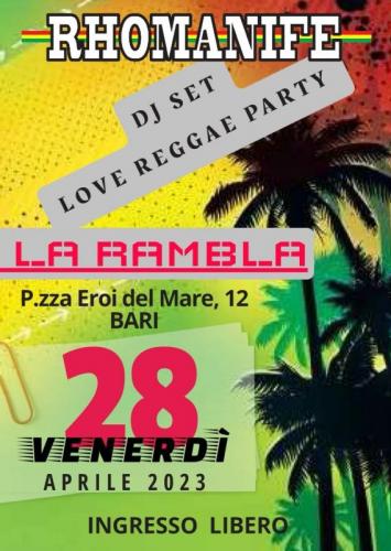 Rhomanife Reggae Band In Concerto - Bari
