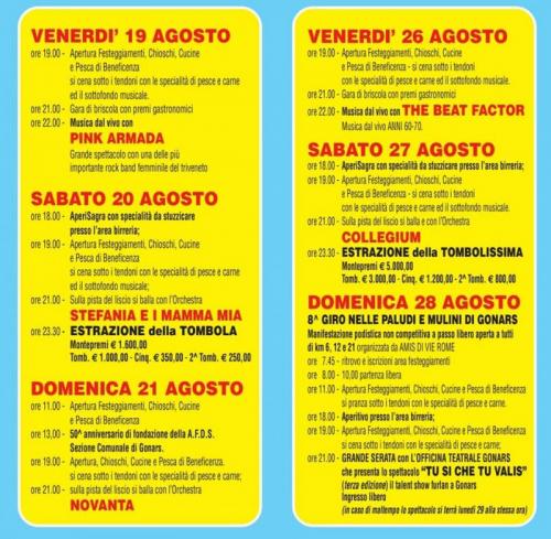 Festeggiamenti Gonaresi - Gonars