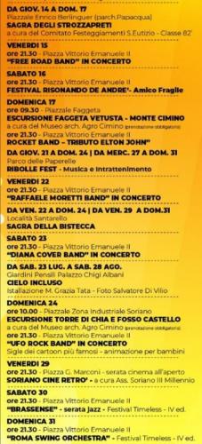 Estate Sorianese  - Soriano Nel Cimino