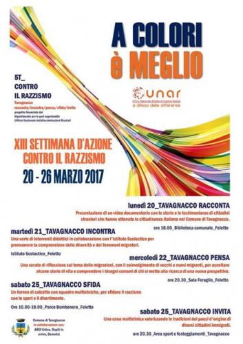 Settimana Di Azione Contro Il Razzismo - Tavagnacco