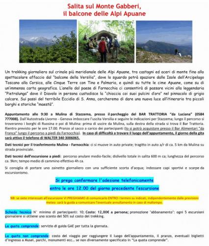 Escursione Al Monte Gabberi - Stazzema