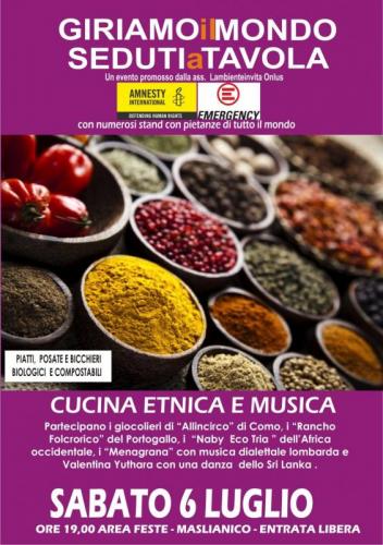 Giriamo Il Mondo Seduti A Tavola - Maslianico