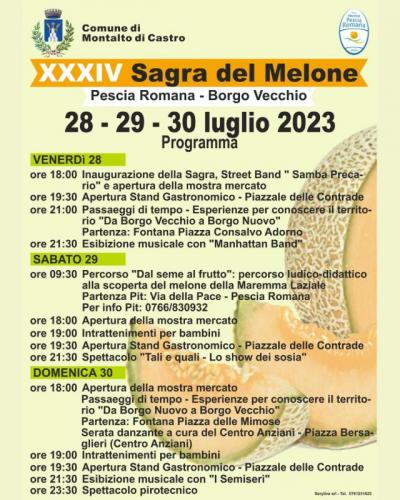 Sagra Del Melone A Pescia Romana Di Montalto Di Castro - Montalto Di Castro