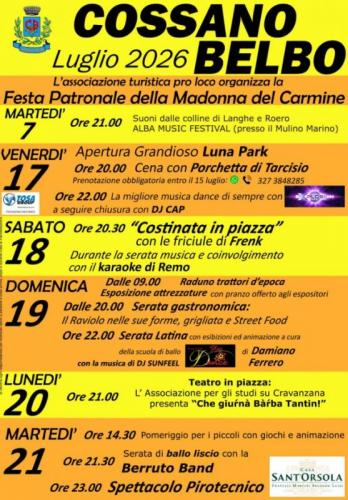 Festa Patronale Cossano Belbo - Cossano Belbo