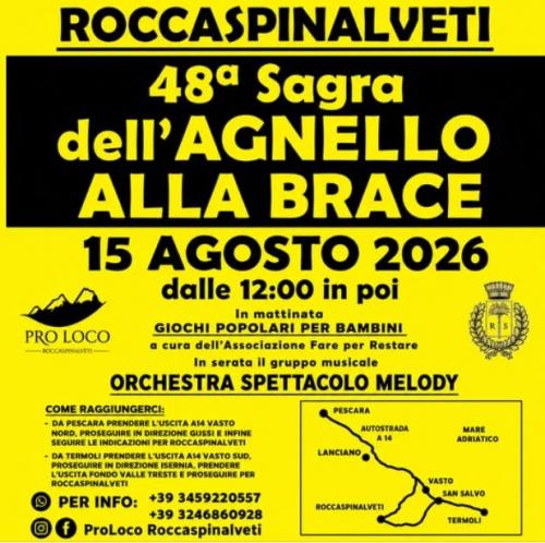 Sagra Dell'agnello Alla Brace A Roccaspinalveti - Roccaspinalveti