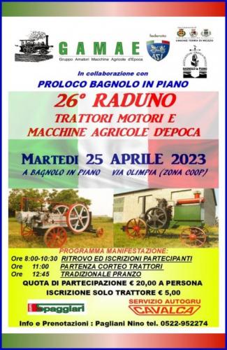 Raduno Trattori D'epoca - Bagnolo In Piano