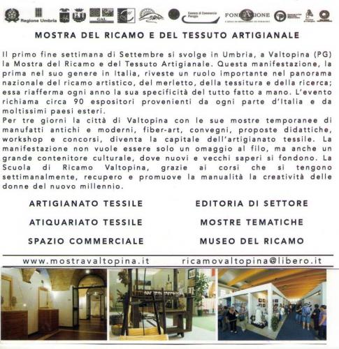 Mostra Del Ricamo E Del Tessile Di Valtopina - Valtopina
