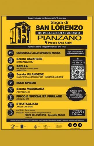 Sagra Di Pianzano - Festeggiamenti San Lorenzo - Godega Di Sant'urbano