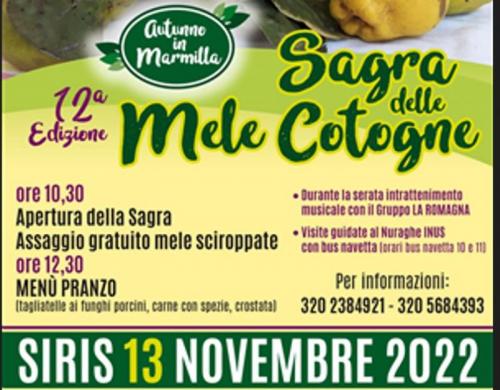 Sagra Autunnale Delle Mele Cotogne A Siris - Siris